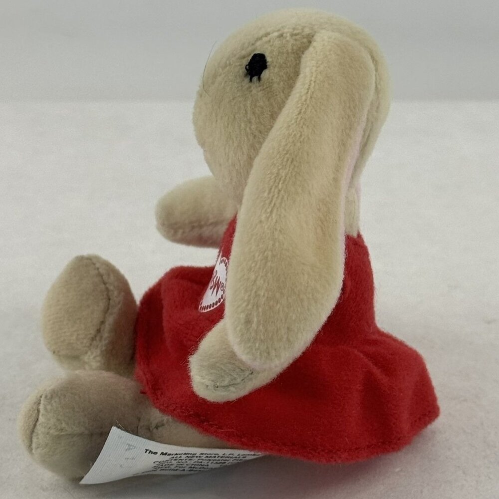 Vintage 2006 Build-A-Bear Pawlette Coufur Plush Bunny 4" Red Heart Dress - Picture 3 of 11